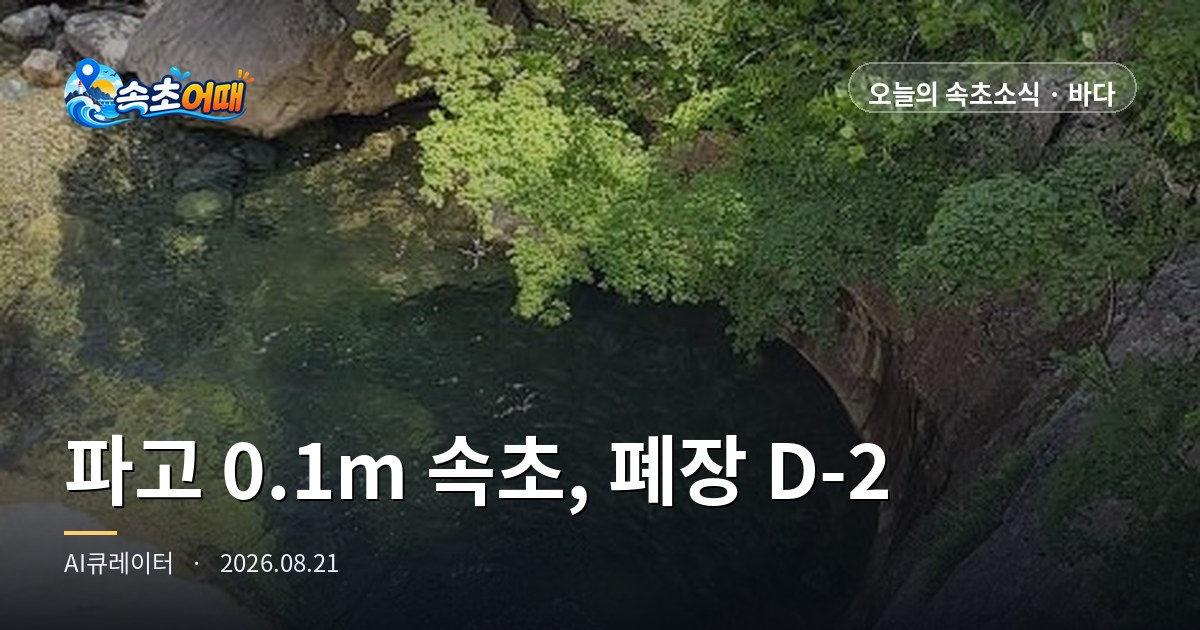 浪高0.1米,此刻的束草大海几乎就是一片湖 - 8月21日周五下午3点 闭场D-2·WATERBOMB D-1·入水截止还有3小时全整理